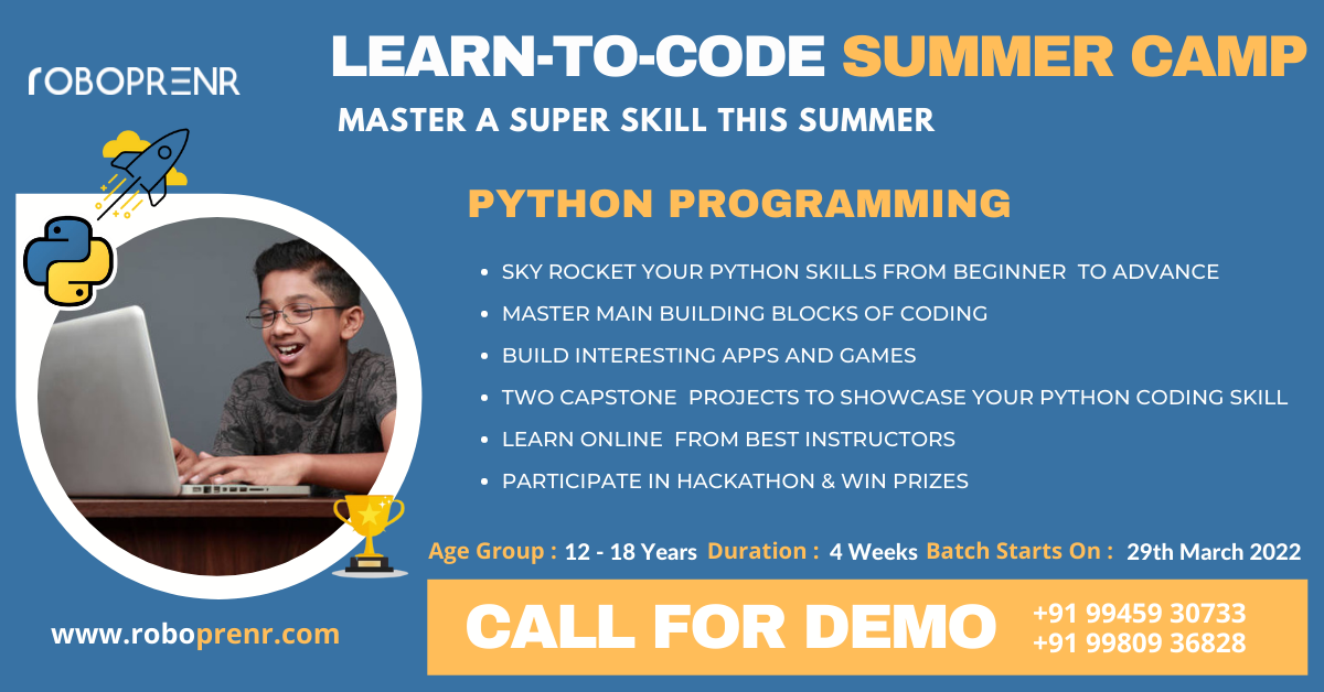 Learn-To-Code Summer Camp on Python Programming